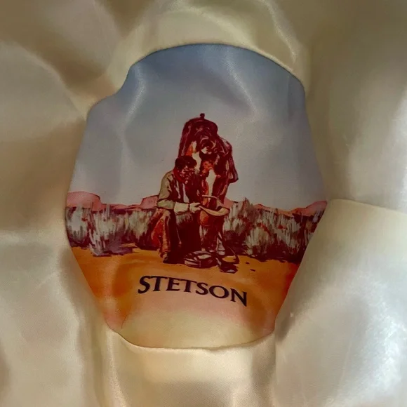 Vintage 1970’s Stetson Western Beaver Cowboy Hat In Excellent Condition 6 7/8 - Picture 6 of 16